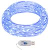 vidaXL Guirnalda de micro luces LED 8 funciones 40 m 400 LED azul
