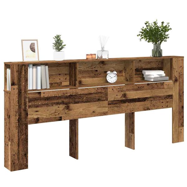 vidaXL Cabecero de armario 220 x 18,5 x 104,5 cm Madera contrachapada