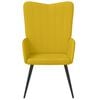 vidaXL Sillón de relax de terciopelo amarillo mostaza