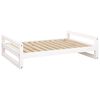 vidaXL Cama para perros madera maciza de pino blanco 105,5x75,5x28 cm