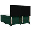 vidaXL Cama box spring con colch&oacute;n terciopelo verde oscuro 180x200 cm