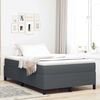 vidaXL Cama tipo Box Spring Gris oscuro 120 x 190 cm Terciopelo