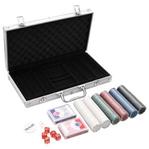 vidaXL Juego de p&oacute;ker 300 piezas 4 g