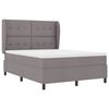 vidaXL Cama tipo Box Spring con colch&oacute;n Taup&eacute; 160 x 200 cm tela
