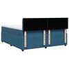 vidaXL Cama box spring con colchón terciopelo azul 180x200 cm