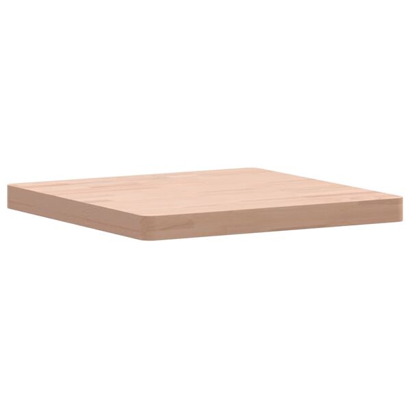 vidaXL Tablero de mesa cuadrado de madera maciza de haya 50x50x4 cm