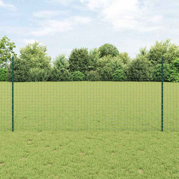 vidaXL Poste de Valla 5 pcs Verde 120 cm Acero