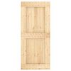 vidaXL Puerta NARVIK Natural 90 x 210 cm Madera de Pino S&oacute;lido