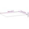 vidaXL Tablero de mesa rectangular madera maciza de acacia 120x70x2 cm