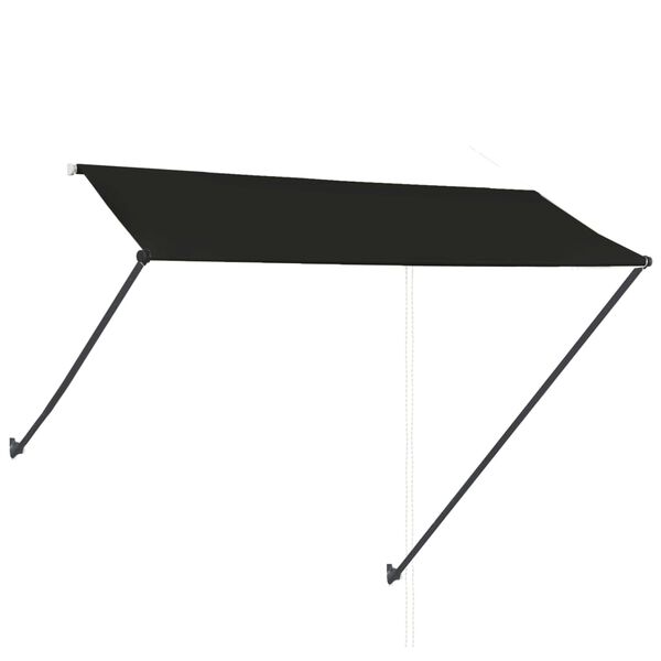 vidaXL Toldo retráctil con LED gris antracita 300x150 cm