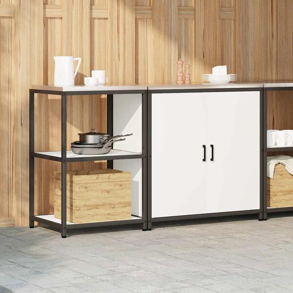 vidaXL Juego de Almacenamiento de Cocina 2 pcs Acero laminado en fr&iacute;o