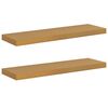 vidaXL Estante de pared 2 uds. Beige 80 x 23,5 x 3,8 cm