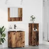 vidaXL Juego de muebles de ba&ntilde;o Montaje en la pared 3 pcs Madera Vieja