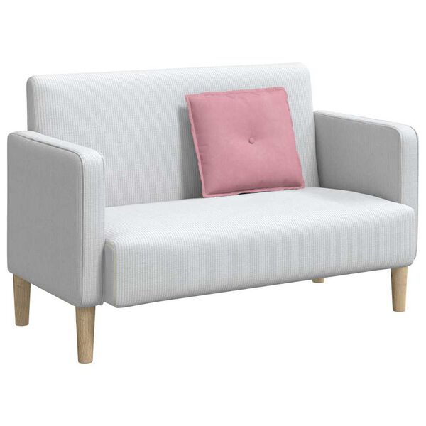 vidaXL Cojín de Espalda Rosa 50 x 45 cm Tela de pana