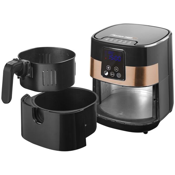 Bestron Freidora de aire caliente AAF7003DCO cobre negro
