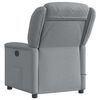 vidaXL Sillón reclinable de masaje eléctrico tela gris claro