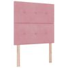 vidaXL Cama tipo Box Spring con cabecera Rosa 90 x 200 cm Terciopelo