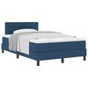 vidaXL Cama tipo Box Spring con cabecera Manual Azul 120 x 190 cm tela