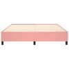 vidaXL Estructura Estructura de cama con somier terciopelo rosa 200x200 cm