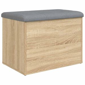 vidaXL Banco de almacenaje roble Sonoma 62x42x45 cm madera de ingenier&iacute;a