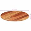 vidaXL Tablero de mesa redonda madera maciza de acacia 15-16 mm 40 cm