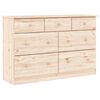 vidaXL C&oacute;moda cajonera ALTA madera maciza pino 112x35x73 cm