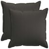 vidaXL Funda de almohada 2 uds. HOUTEN Gris oscuro 80 x 80 cm