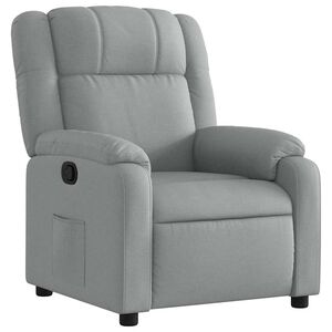 vidaXL Sill&oacute;n reclinable de tela gris claro