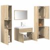 vidaXL Juego de muebles de ba&ntilde;o 5 pzas madera ingenier&iacute;a roble Sonoma