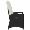 vidaXL Silla de Jard&iacute;n 2 pcs Negro y crema 56 x 60 x 112 cm