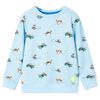 Sudadera infantil azul claro m&eacute;lange 140