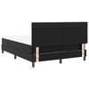 vidaXL Cama tipo Box Spring Negro 140 x 190 cm Cuero sint&eacute;tico