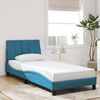 vidaXL Estructura de cama sin colchón Hanko terciopelo azul 80x200 cm