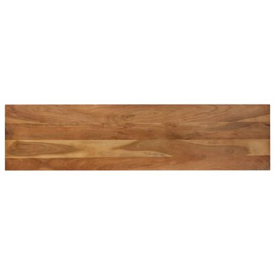 vidaXL Banco de comedor madera de acacia maciza y acero 160x40x45 cm