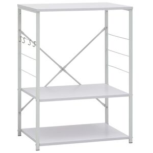 vidaXL Armario de microondas madera ingenier&iacute;a blanco 60x39,6x79,5 cm