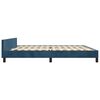 vidaXL Estructura cama sin colch&oacute;n terciopelo azul oscuro 200x200 cm