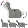 vidaXL Sill&oacute;n el&eacute;ctrico reclinable elevable tela microfibra gris claro