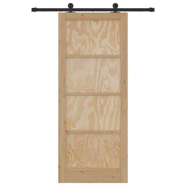 vidaXL Puerta Corredera ORKDAL Marr&oacute;n 86 x 211 cm