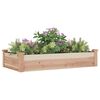 vidaXL Jardinera arriate con forro madera maciza abeto 120x60x25 cm