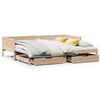 vidaXL Sof&aacute; cama nido con cajones sin colch&oacute;n 90x190 cm