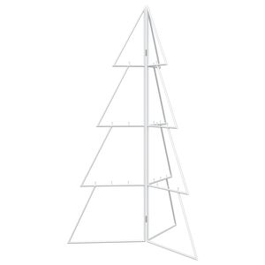 vidaXL &Aacute;rbol de Navidad de metal KUOPIO 100 cm Acero Blanco