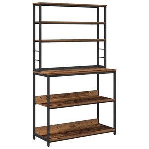 vidaXL Estante de cocina 5 niveles 100 x 40 x 168 cm Madera Vieja
