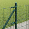 vidaXL Valla con Poste Verde 0,6 x 25 m Acero y PVC
