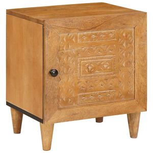 vidaXL Mesa de noche Marr&oacute;n Claro 80 x 50 x 40 cm Madera de ingenier&iacute;a