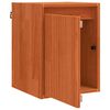 vidaXL Armario de Pared con puerta 2 pcs Marr&oacute;n cera 30 x 30 x 40 cm