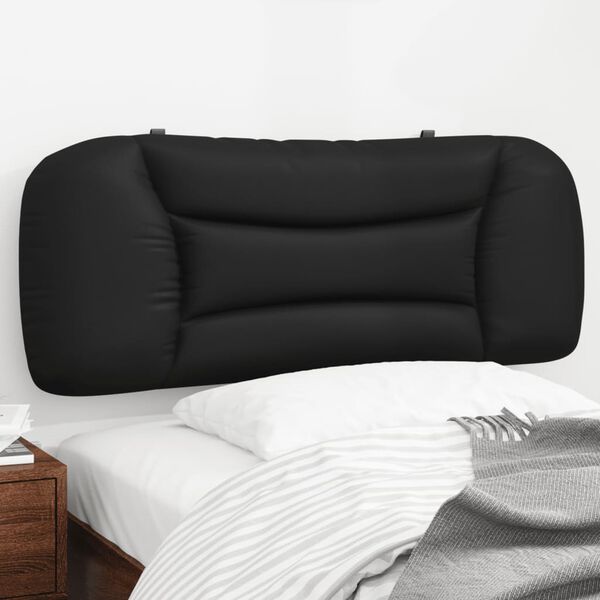 vidaXL Cabecero de cama acolchado Hvar cuero sintético negro 100 cm