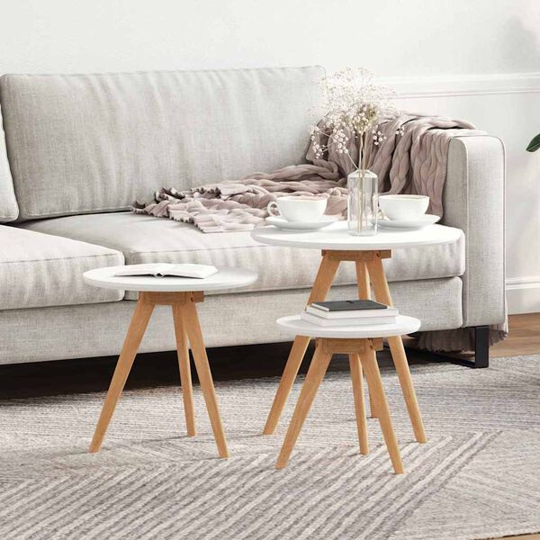 vidaXL Mesa de Café Marrón 50 x 50 x 46 cm Madera maciza de Nogal