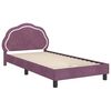 vidaXL Cama para niños con cabecero Morado 90 x 190 cm Terciopelo