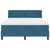 vidaXL Cama tipo Box Spring Azul Oscuro 200 x 160 cm Terciopelo