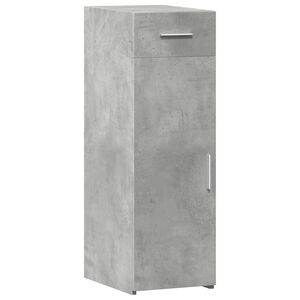 vidaXL Aparador de madera de ingenier&iacute;a gris hormig&oacute;n 30x42,5x93 cm